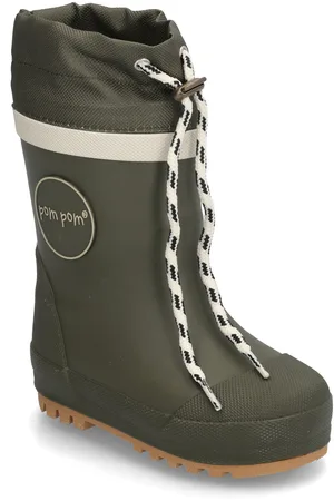 Pom Pom Gumboots™ Thermo Khaki