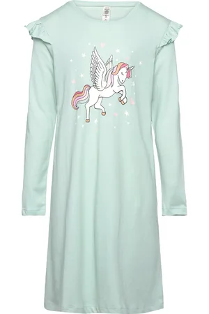 Lindex Nightgown Unicorn Green