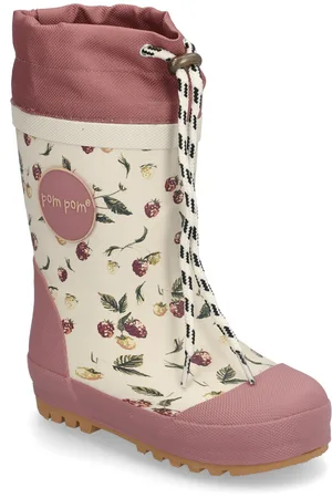 Pom Pom Gumboots™ Thermo Pink