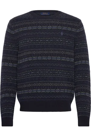 Ralph Lauren Fair Isle Wool Sweater Navy