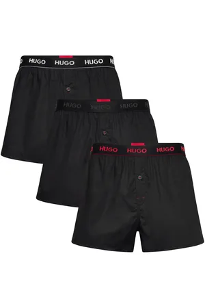 HUGO BOSS Woven Boxer Triplet Black