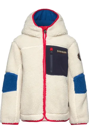 Napapijri Yupik Full-Zip Fleece Hoodie Cream
