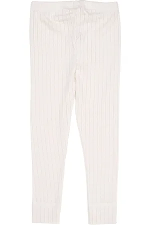 Copenhagen Colors Pointelle Junior Leggings W. String Cream