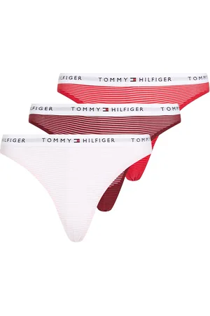 Tommy Hilfiger 3 Pack Mesh Thong Pink