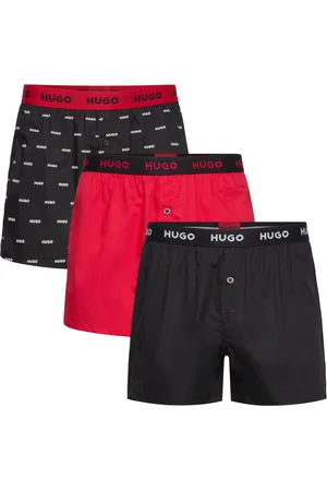 HUGO BOSS Woven Boxer Triplet Black