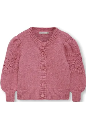 ONLY Kmgkaren Ls O-Neck Cardigan Knt Pink