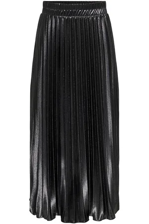 ONLY Onllyon Pleated Shine Skirt Jrs Black