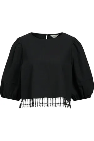 Object Objfreja 2/4 Cropped Top 136 Black