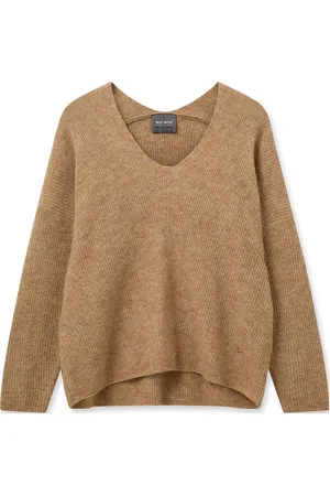 Mos Mosh Thora V-Neck Knit Brown