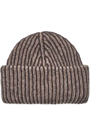 Beck Söndergaard Striped Oma Beanie Brown