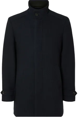 SELECTED Slhnew Reuben Coat Noos Navy