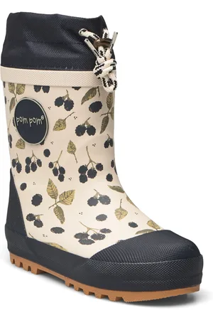 Pom Pom Gumboots™ Thermo Navy