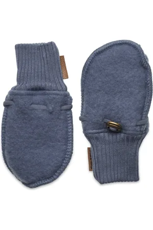 Mikk-Line Wool Mittens Blue