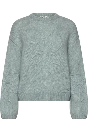 Object Objrubin Knit L/S Re Pullover 134 Blue