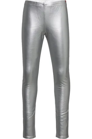 Boboli Leggings Fake Fur Stretch For Girl Silver