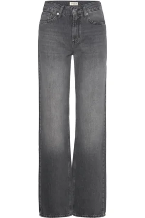 Lindex Trousers Denim Sia Grey Grey