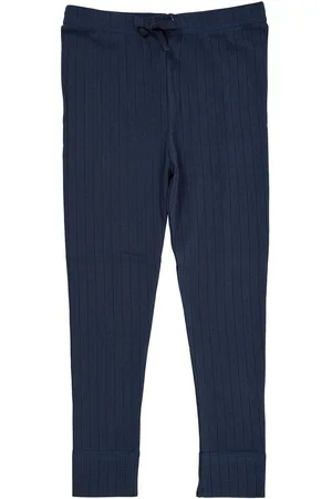 Copenhagen Colors Pointelle Junior Leggings W. String Blue
