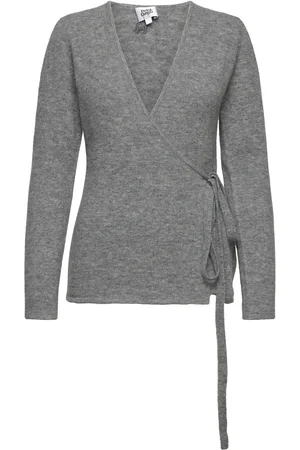 Twist & tango Blair Knitted Wrap Sweater Grey