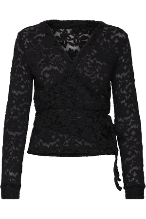 Rosemunde Full Lace Wrap Top Black