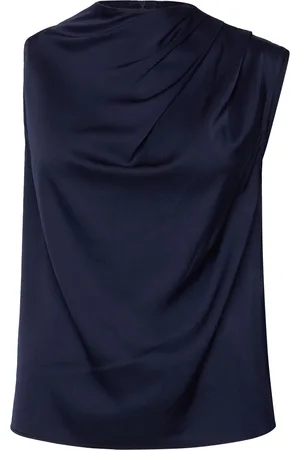 Ahlvar Gallery Lima Silk Tank Navy
