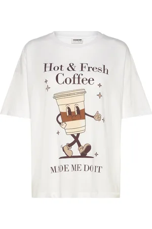 Noisy May Nmida S/S Pizza T-Shirt Fwd Lab White