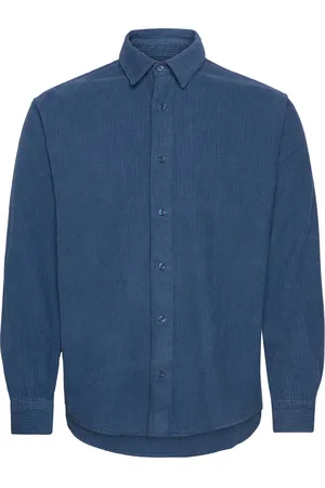 Mads Norgaard Classic Cord Malte Shirt Blue
