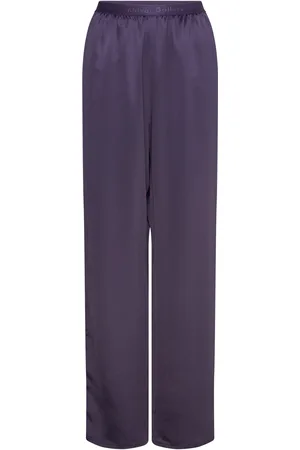 Ahlvar Gallery Ayla Satin Trousers Purple