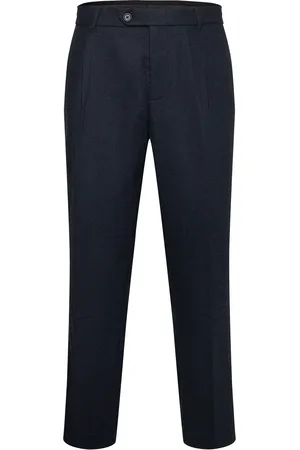 SELECTED Slh196-Straight Alberto Wool Pant Navy