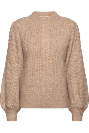 Object Objruna Knit L/S Re Pullover 134 Beige