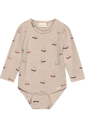 Minymo Body Ls Aop Sweat Beige