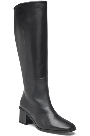 Calvin Klein Heel Knee Boot 50 W/Ml Lth Black
