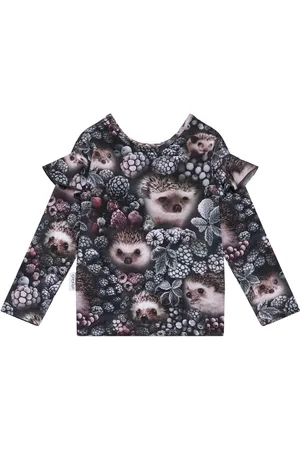 Gugguu Print Frilla Shirt Black