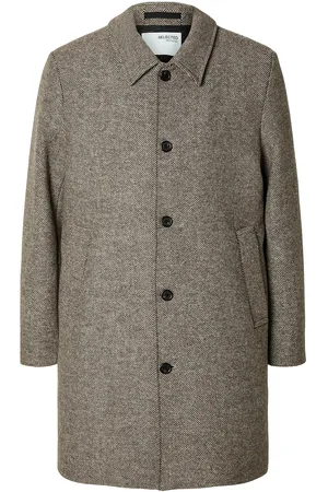SELECTED Slharchive Car Coat Noos Grey