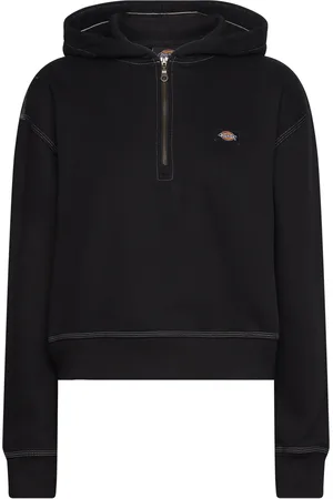 Dickies Oakport 1/4 Zip Hoodie W Black