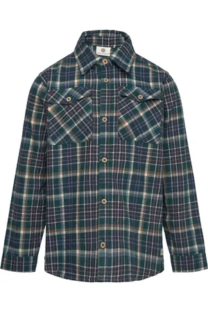 EN FANT Shirt Ls Check Green