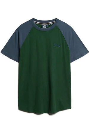 Superdry Essential Logo Baseball Tshirt Green