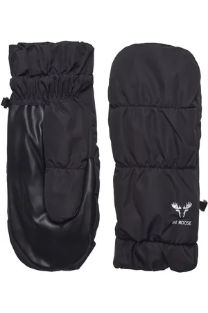 Fat Moose Geo Puffer Mittens Black