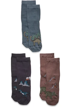 Lindex Sock 3 P Sb Dinos Antislip Patterned