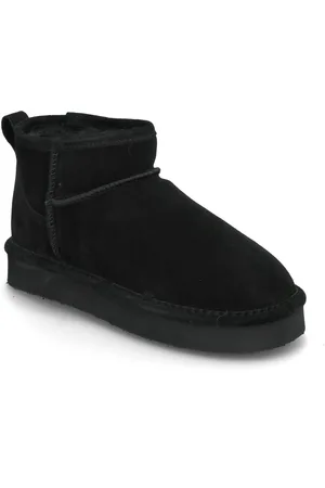 Bianco Biasnow Flatform Ankle Boot Suede Black