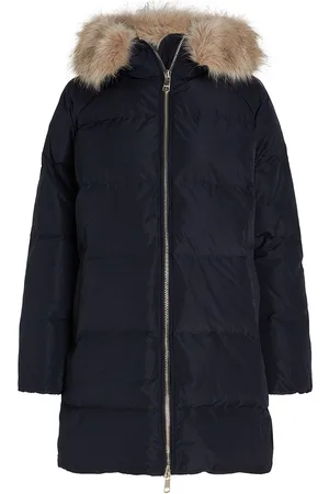 Tommy Hilfiger Mw Down Reg Coat With Fur Navy