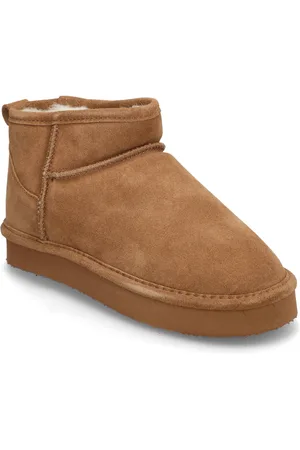 Bianco Biasnow Flatform Ankle Boot Suede Brown