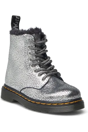 Dr. Martens 1460 Serena T Silver Distressed Foil Silver