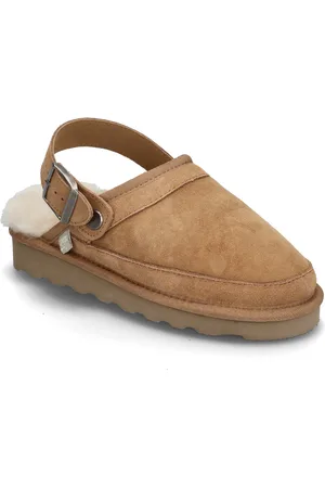 Rosemunde Rhbrisbane Shearling Buckle Slipper Brown
