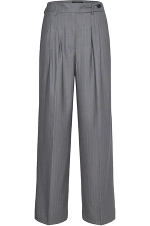 French Connection Fiorella Pin Stripe Trousers Grey