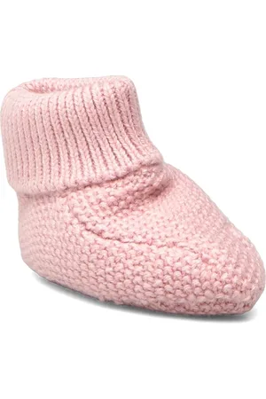 MANGO Knit Bootees Pink