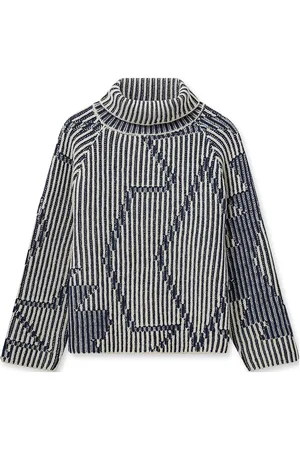 Mos Mosh Mmhelna Ikat Rollneck Knit Grey