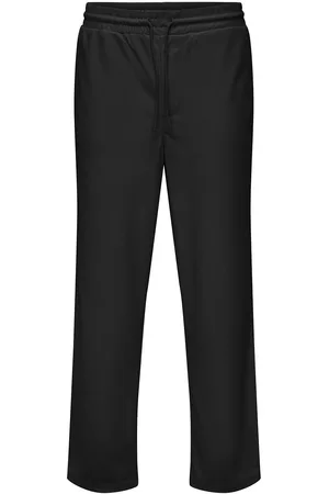 Only & Sons Onssinus Life Loose Plizze Pant Black