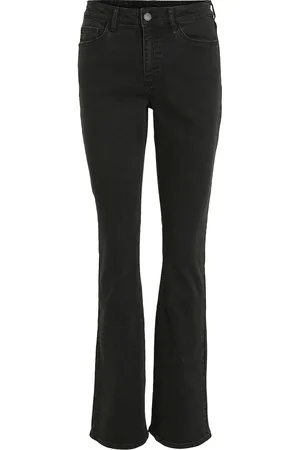 VILA Vibetty Rw Flared Jeans Blk Osc221-Noos Black