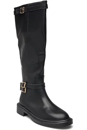Bianco Biapaloma Knee High Boot Smooth Leather Black