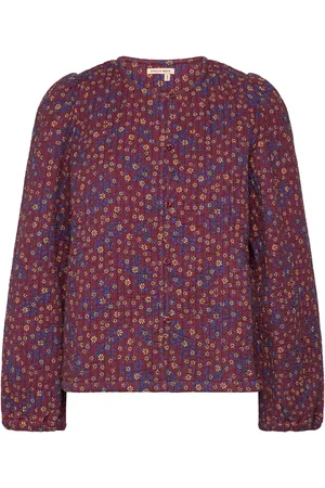Stella Nova Quilted Flowerprinted Jacket Burgundy